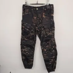 レディース 66サイズ ミリタリー カーゴ 起毛 ジョガー 밴딩 ズボン