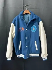 ザラ ブルー アンド 白 スタジャン ジャケット