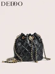 バッグ レディース ショルダーバッグ 2024年新作 レディース ダイヤ型チェーンストラップバケットバッグ