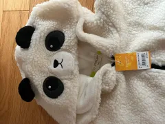 エバーランド パンダ フリース ジップアップ フーディー 140