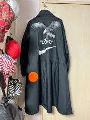 ナイキxオフホワイト フットボールロングジャケット