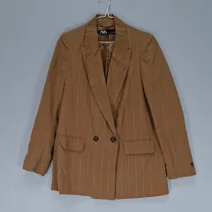 AI 95% ザラ レディース90 ジャケット 春 秋 ストライプ 03744