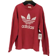 アディダス adidas パフォーマンスロゴタグ プリントクルーネックスウェット  メンズ import：L 
