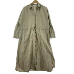 URBAN RESEARCH アーバンリサーチ ウエストドロスト シャツワンピース sizeFree/グレージュ