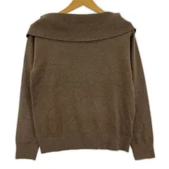 OPAQUE オペーク オフショルダーニット size38/M/ブラウンのサムネイル