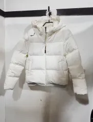 SELEWA 白 フード グースダウン ダウン アウター