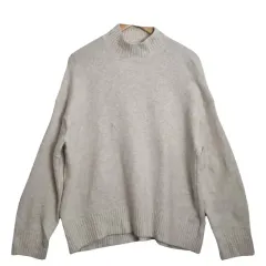 UNIQLO ユニクロ ベージュ タートルネック ニット XL アクリル ブレンド