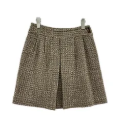 SPICK＆SPAN スピック＆スパン ツイードミニスカート size36/ベージュ