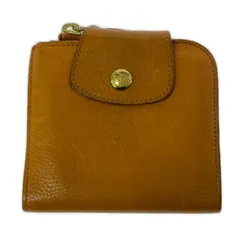 IL BISONTE イルビゾンテ レザー二つ折り財布/キャメル