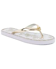 ジューシークチュール レディース シューズ サンダル Juicy Couture Womens Shamrock Flip Flops WhiteGold ホワイトのサムネイル