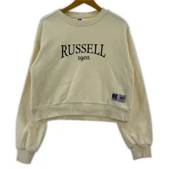 Russell Athletic ラッセルアスレティック クルーネック プルオーバースウェット sizeM/アイボリー