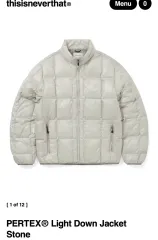 ディスイズネバーザット PERTEX Light Down Jacket Stone