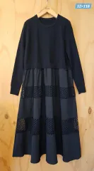 エンブロイダリー ニット ブラック ONE PIECE (新品)