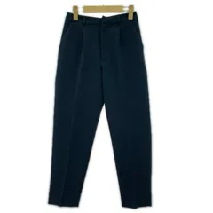 Simplicite シンプリシテェ タック テーパード スラックスパンツ sizeS/ネイビー