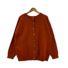 美品  CRAFT STANDARD BOUTIQUEクラフト スタンダード ブティック タグ付き 超軽量メッシュ 切替2wayカーディガン sizeF/オレンジ
