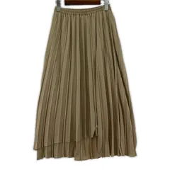 COLLAGE GALLARDAGALANTE コラージュ ガリャルダガランテ プリーツ ラップロングスカート sizeF/ベージュ