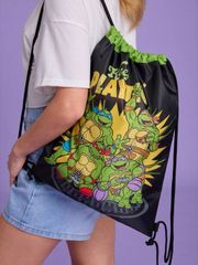 バッグ レディース バックパック | 1個 ファッショナブルでかわいいカメ柄巾着リュックサック、スクールバッグ、調節可能な肩ひも、ジムバッグ、キャンバスバッグ、カジュアルバッグ、トラベルバッグ、スポーツビーチバッ