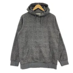 nano universe ナノユニバース 裏起毛 グレンチェックパーカー sizeＭ/グレー系のサムネイル