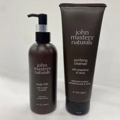 M4192 john masters organics ジョンマスター O&V ボディミルク 236ml／G＆N ピュリファイングクレンザー 230g 計2点セット