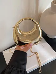 バッグ レディース ショルダーバッグ 新作アクリルミニハンドバッグ、ファッションクラッチ、クレセントムーン型パーソナライズ イブニングバッグ、ショルダーチェーン クロスボディバッグ