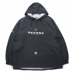 Reebok プルオーバー パーカー 2XL グレー 裏起毛 フロントポケット NFL Houston Texans ビッグサイズ