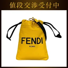 フェンディ 巾着 ショルダーバッグ ウェアラブルバッグ イエロー 7AR898