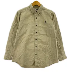 POLO RALPH LAUREN ポロ・ラルフローレン ワンポイント刺繡長袖シャツ size 160/ベージュ