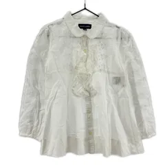 RALPH LAUREN ラルフローレン フリルネックブラウス size 120/オフホワイト