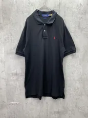 POLO RALPH LAUREN ポロ ラルフローレン ポニー刺繍 鹿の子 CLASSIC FIT ポロシャツ sizeXL/TG(18-20)/黒 ■◆ メンズ