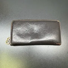 グッチ 　  シマ　ラウンドファスナー財布 B26031845