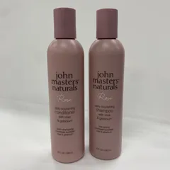 M4194 john masters organics ジョンマスター R＆G シャンプー ローズ 236ml／コンディショナー ローズ 236ml 計2点セット