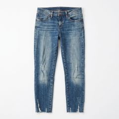 [C-16] ダメージ加工 ウォッシュデニムパンツ