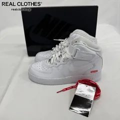 【未使用】Supreme×NIKE/シュプリーム×ナイキ AIR FORCE 1 MID SP/エアフォース1 ミッド ホワイト FZ8784-100/26.5