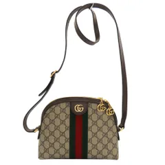 【中古】GUCCI グッチ ショルダーバッグ 499621 オフィディア GGスプリームキャンバス シェリーライン ダブルG ロゴ ベージュ×ブラウン 茶色系 ゴールド金具 レディース バッグ A2601281【無料ギフトラッピング承ります】