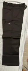 (新品) ディッキーズ ダブルニー ワークパンツ ルーズフィット コットン パンツ ダークブラウン 34/30