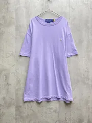 POLO RALPH LAUREN ポロ ラルフローレン CLASSIC FIT 刺繍 Tシャツ sizeM/紫 ■◆メンズ