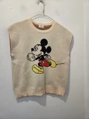 ディズニー ミッキーマウス ニット ベスト アイボリー