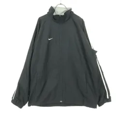 NIKE ナイキ スウッシュ 長袖 ジップジャケット L ブラック メンズ 古着
