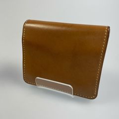 美品 SLOW&CO コードバン ミニ財布 二折り財布 ブラウン ホーウィン