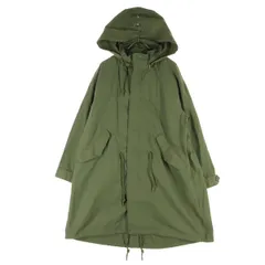 美品 earth music&ecology アースミュージックアンドエコロジー 長袖 モッズコート F カーキグリーン フーディー レディース 古着