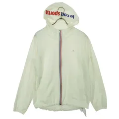 le coq sportif ルコックスポルティフ ワンポイントロゴ テニス 長袖 ジップジャケット L ホワイト フーディー メンズ 古着のサムネイル