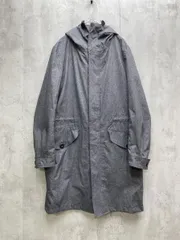 nano universe × ogawa ナノユニバース オガワ ナイロン フード付き モッズ ロング コート sizeS/グレー ■◇メンズ