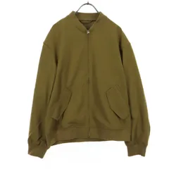 ABAHOUSE アバハウス 長袖 MA-1タイプ ジップジャケット 44 ブラウン メンズ 古着