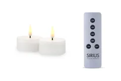 SIRIUS シリウス 専用リモコン付き LEDティーライトキャンドルライト Sille 2個セット 専用リモコン同梱 正規品/130x80760and10000