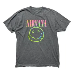 USA 古着 オフィシャル NIRVANA ニルバーナ スマイル バンドTシャツ ロックTシャツ メンズXL BA4975