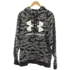 アンダーアーマー UNDER ARMOUR プルオーバーパーカー XL 黒 ブラック グレー カモフラージュ柄 長袖 1375511 /GP