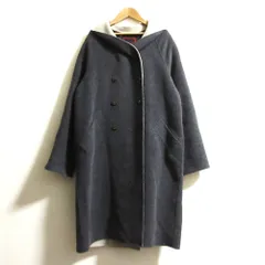 良品 yoshie inaba ヨシエイナバ PIACENZA カシゴラ アンゴラ ミンク ダブルフェイス ダブルコート サイズ9 グレー レディース 古着 中古 USEDのサムネイル