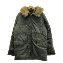 【中古】ALPHA ミリタリ―コート XL カーキ アルファ[10]のサムネイル