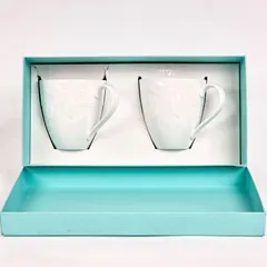 【美品】ティファニー テラス Tiffany & Co.  Terrace マグカップ ペアセット カップ 磁器 箱付き