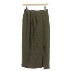 ジャーナルスタンダードレサージュ journal standard L'essage タイトスカート 36 ロング丈 キルティング カーキ /LP